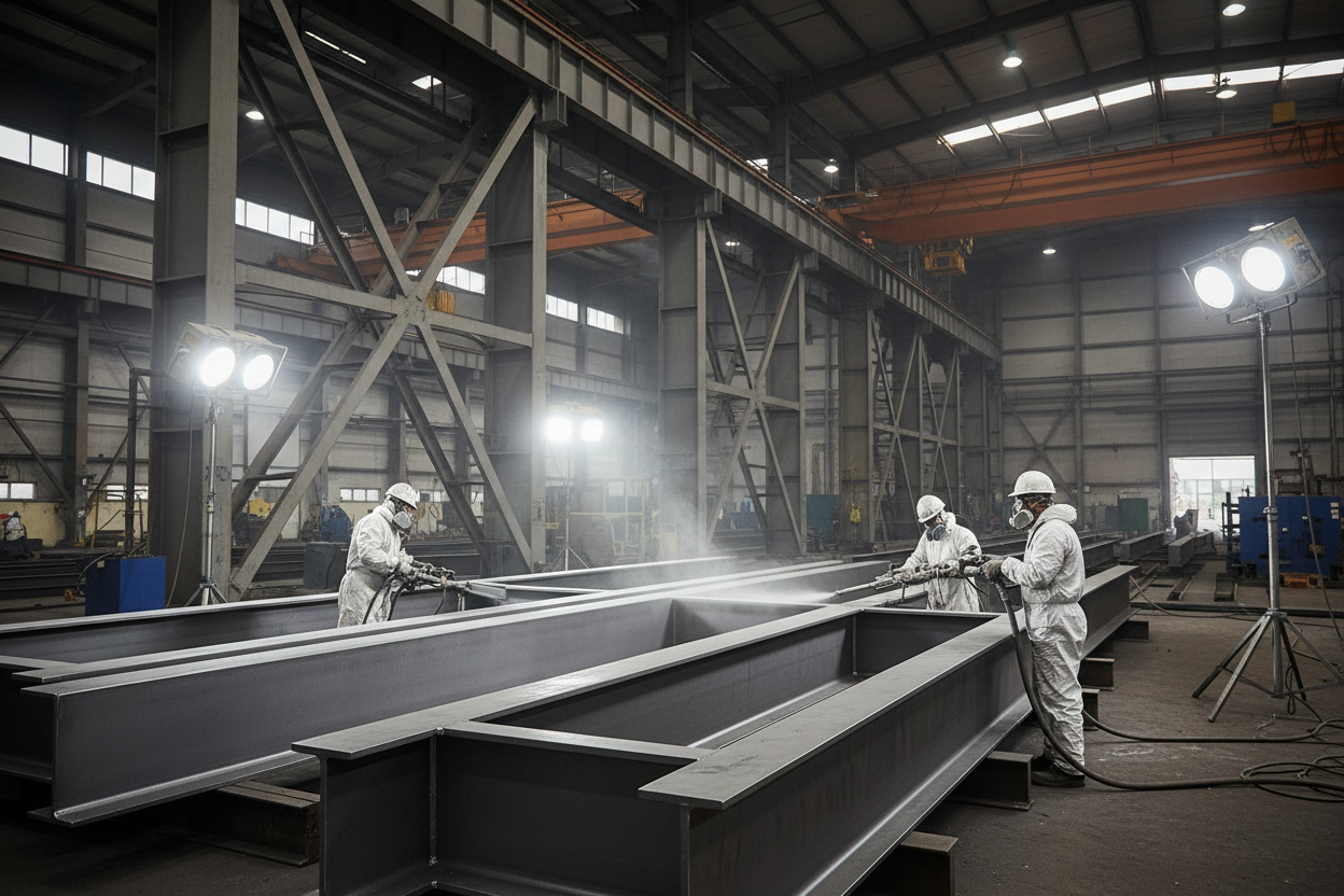 Estructura metálica para primarios anticorrosivos